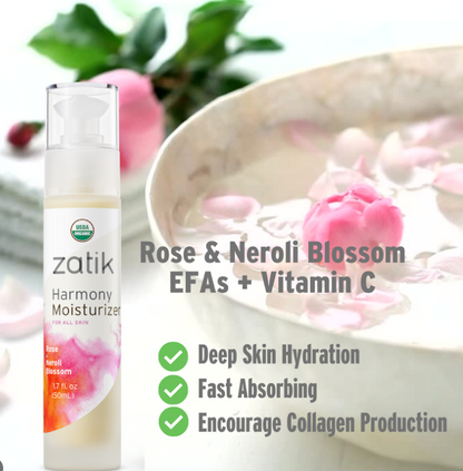 Zatik Harmony Moisturizer- Rose &amp; Neroli